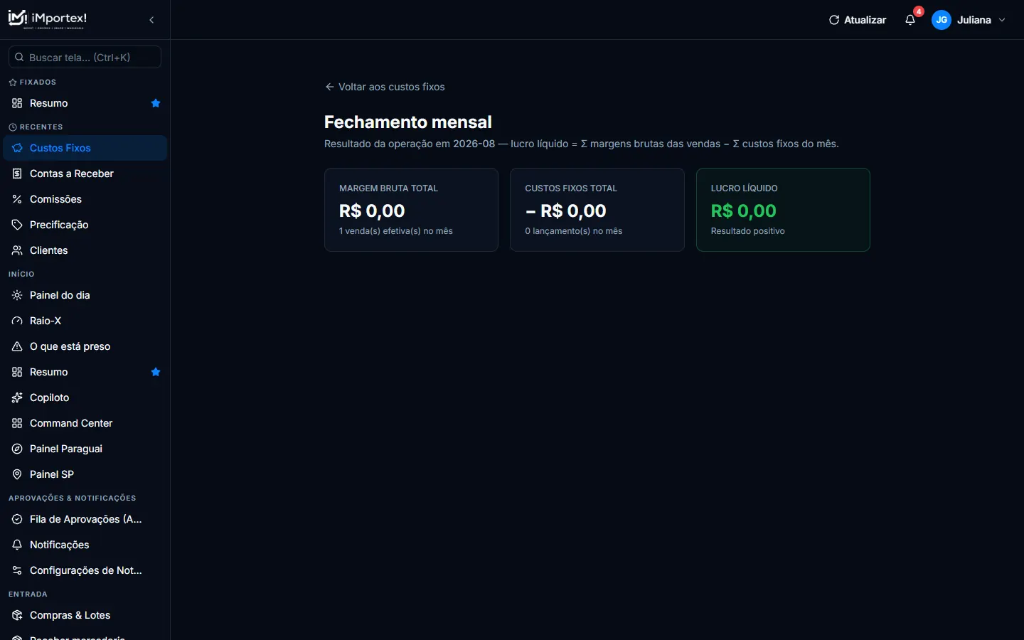 Fechamento Mensal
