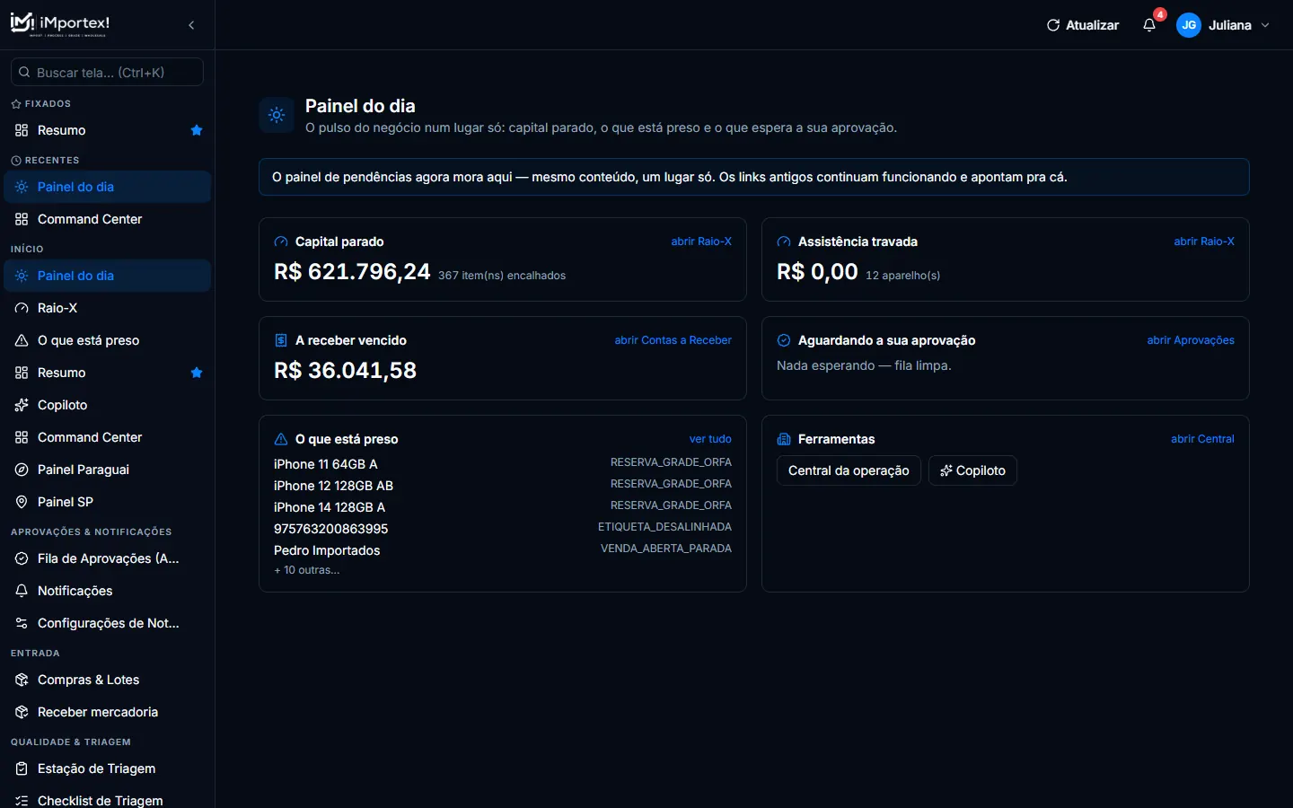 O que está preso